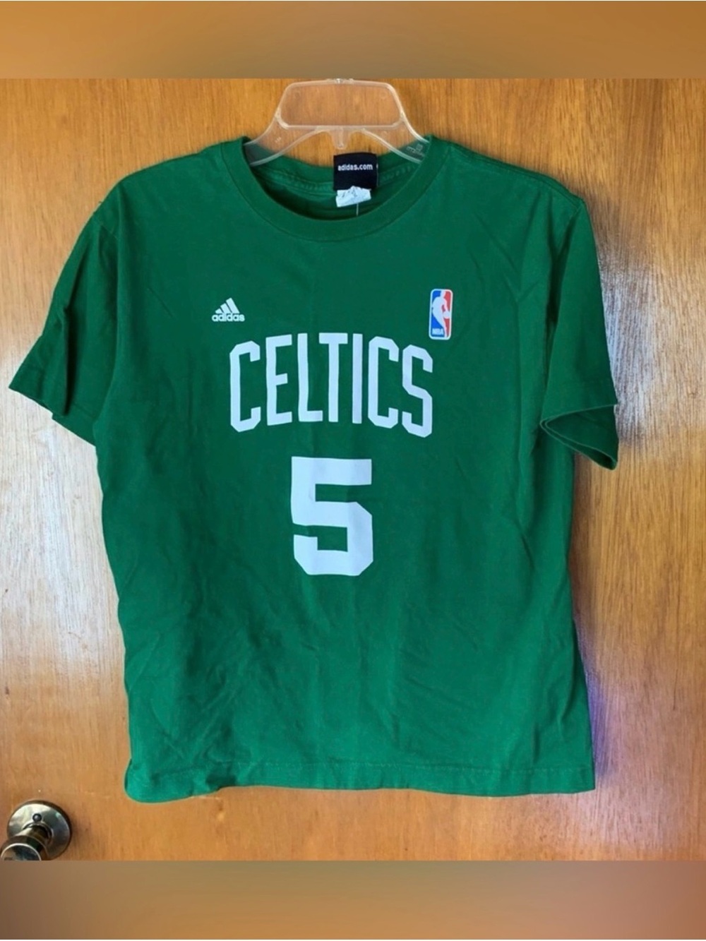 adidas Green Celtics Garnett #5 Kids Tee